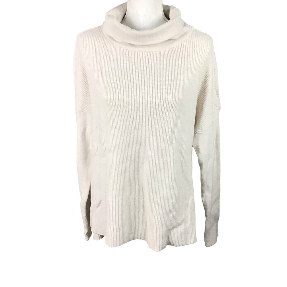 Devotion by Cyrus Women’s Small Cream Sweater Hi Low Hem Pullover NWT